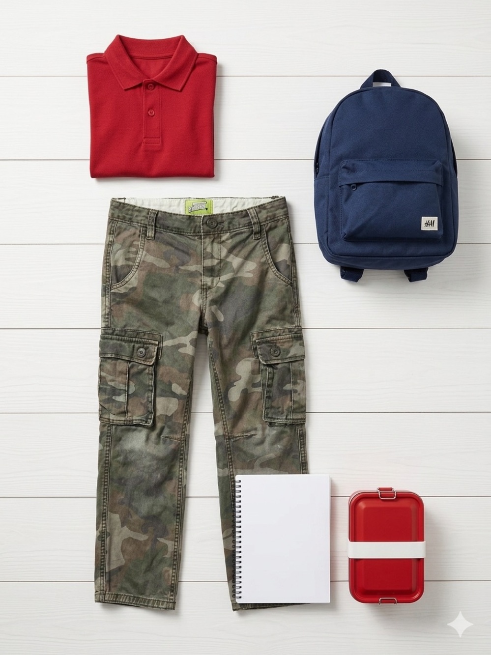 Old Navy Straight Fit Camouflage Cargo Pants - Boys Size 8 Regular